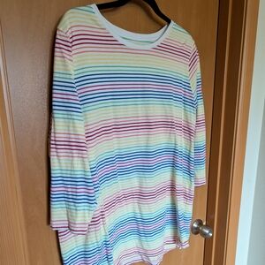 Lands' End Vibrant Striped Tee